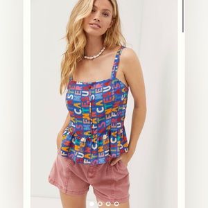 Farm Rio Fantastic Peplum Tank
